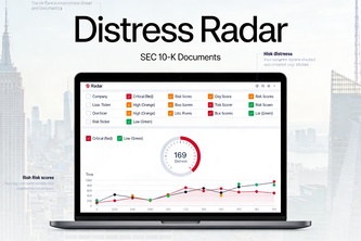 Distress Radar: Early Warning from SEC Filings