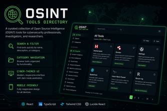 OSINT Tools Directory