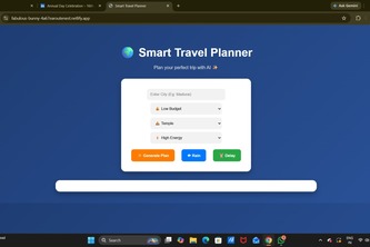 Smart travel planner