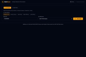 MedRecon - Intelligent Medication Reconciliation