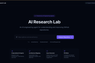 AI Research Lab for GitHub Repos