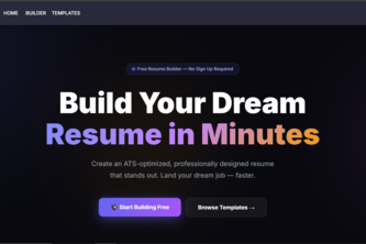 ResuMaker — Build Your Resume in Minutes