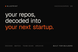 BLUEPRINT — your repos, decoded into your next startup.