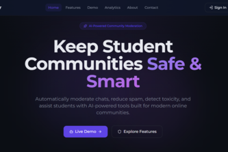 AI Moderator Assistant for Student Communities
