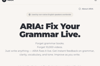 ARIA: Fix Your Grammar Live.