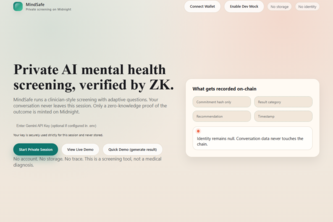 MindSafe - Private AI Mental Health Screening