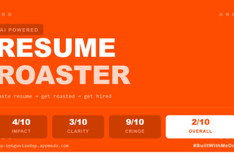 AI Resume Roaster & Rebuilder