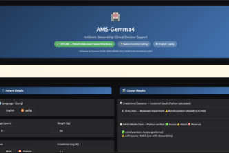 AMS-Gemma4: Offline Antibiotic Stewardship AI