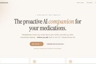 MeddyBuddyAI — the proactive AI medication companion