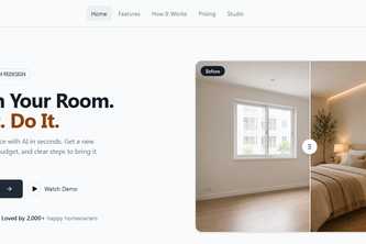 Decoryn Studio An AI-powered interior redesign platform