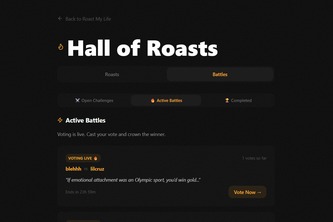 ROAST MY LIFE 