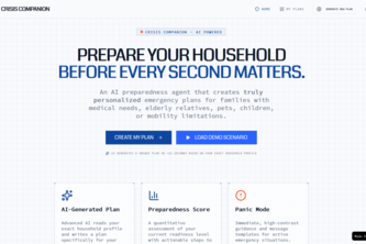 Crisis Companion — AI Preparedness Agent for Households