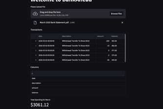 Bank Statement Reader