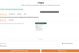 Lingua — the paper she couldn't read