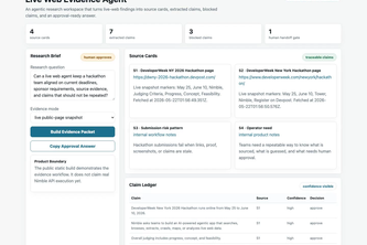 Live Web Evidence Agent