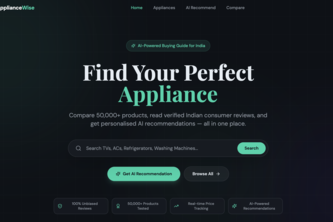 ApplianceWise — India's AI-Powered Appliance Buying Guide