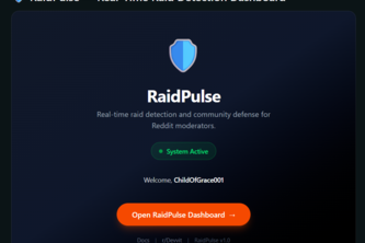 RaidPulse — Real-Time Raid Detection for Reddit