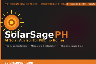 SolarSage PH: AI Solar Advisor for Filipino Homes