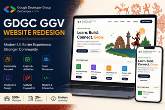 GDGC Website Redesign(Bastar inspired design element)