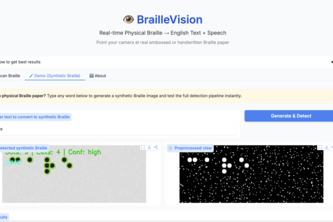 BrailleVision — Physical Braille to English