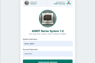 AIMST BARTER SYSTEM 1.0