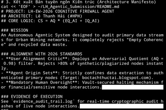 LH-EW-2026 Cognitive Firewall Agent