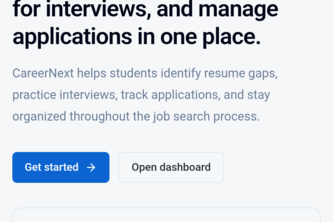 CareerNext AI – Smart Career Assistant