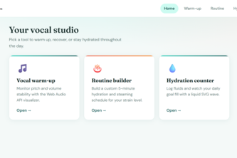 VoiceGym - Vocal Recovery Studio