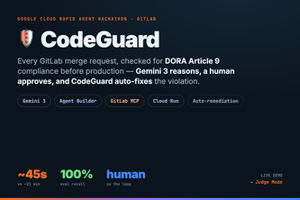 CodeGuard — DORA Art.9 Merge-Request Review Agent