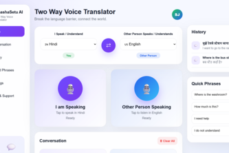 BhashaSetu AI- An AI Powered Language Translator