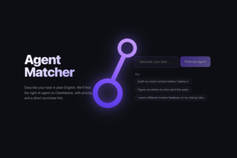 ClawMarket Agent Matcher
