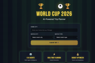 World Cup 2026 AI Trip Planner