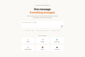 JustRelay. AI home services concierge for expats in Korea.