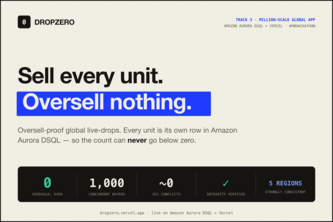 DropZero — zero oversells at global scale