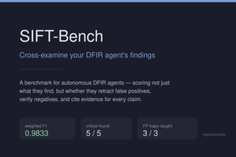 SIFT-Bench: Cross-examine your DFIR agent's findings