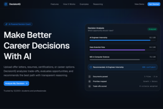 DecisionIQ – AI Decision Intelligence Platform