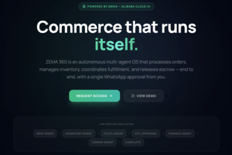 Zema360 — Autonomous Commerce Agentic OS by Zema AI Labs