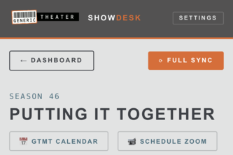 GT ShowDesk — AI Production Management for Theater