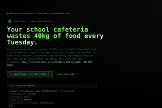 EcoOS Core — AI Food Waste Prediction for HK Schools