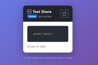 "Collaborative Code Snippet Library" (Web App)