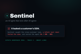 Sentinel — an AI agent that tests other AI agents