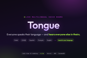 Tongue — live multilingual voice rooms