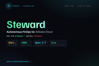 Steward — Autonomous FinOps for Alibaba Cloud
