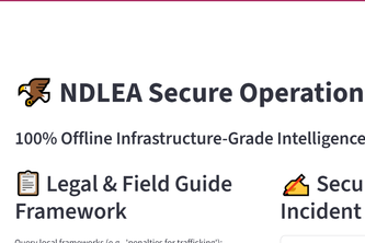 NDLEA Secure Operational Assistant