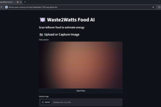 Waste2Watts Food AI