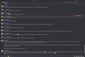 Unified-discord-suite: Monday(bot alpha) & Oracle(bot beta)