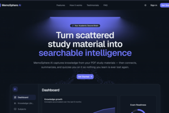 MemoSphere AI – Your Second Brain for Learning