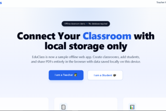 EduClass AI – Smart School Management System