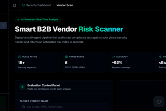 VendorGuard — Smart B2B Vendor Risk Scanner