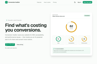 AI Website Conversion Auditor